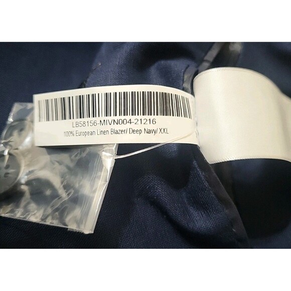Quince Mens 100% European Linen Blazer XXL New Blue Neutral Breathable Casual - Picture 4 of 10